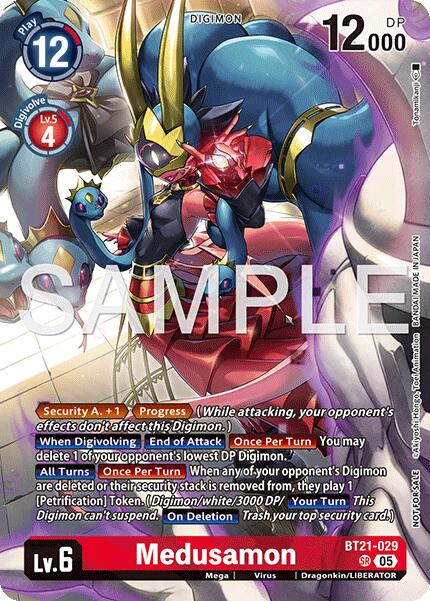Medusamon [BT21-029] (2026 Dash Pack Campaign) (Alternate Art - Japanese) [World Convergence] | Anubis Games and Hobby
