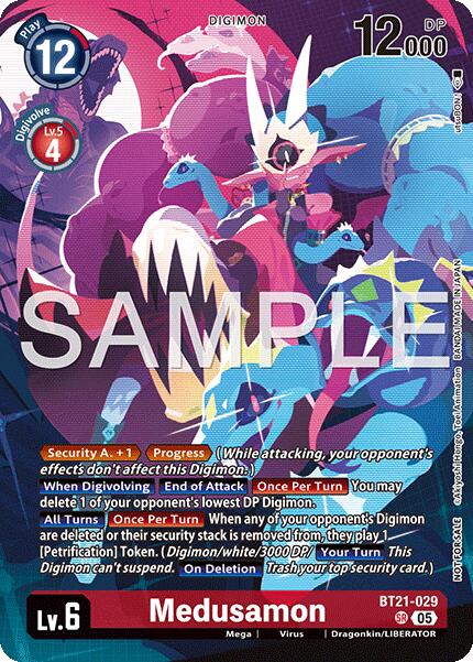 Medusamon [BT21-029] (2026 Dash Pack Campaign) (Alternate Art - Chinese) [World Convergence] | Anubis Games and Hobby