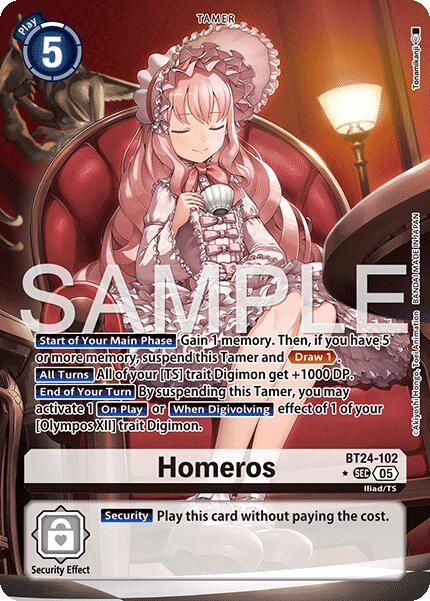 Homeros [BT24-102] (Alternate Art) [Time Stranger] | Anubis Games and Hobby