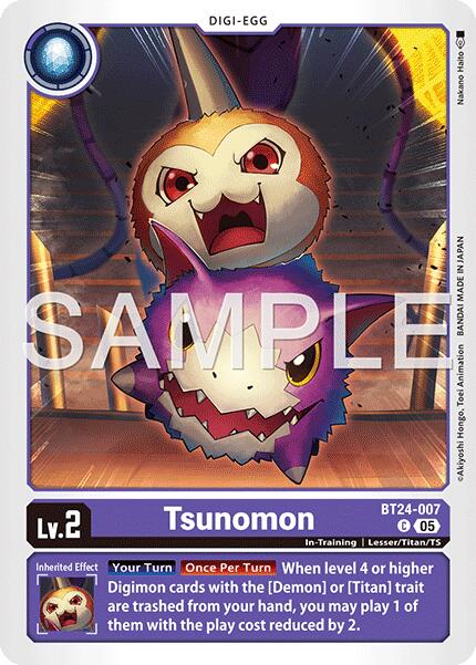 Tsunomon [BT24-007] [Time Stranger] | Anubis Games and Hobby