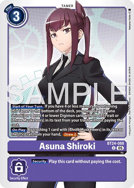 Asuna Shiroki [BT24-088] [Time Stranger] | Anubis Games and Hobby
