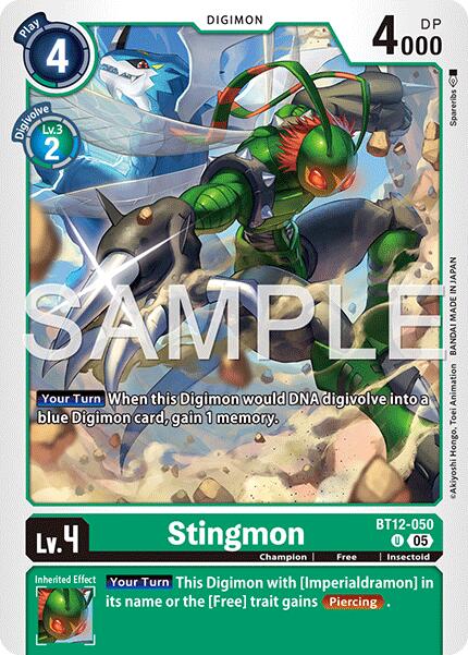 Stingmon [BT12-050] [Advanced Booster Digimon Generation] | Anubis Games and Hobby
