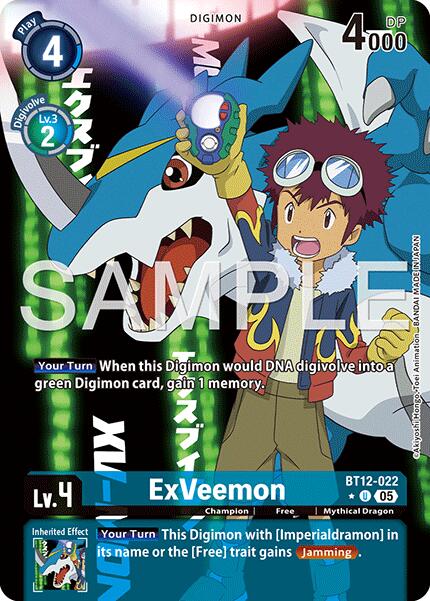 ExVeemon [BT12-022] (Alternate Art) [Advanced Booster Digimon Generation] | Anubis Games and Hobby