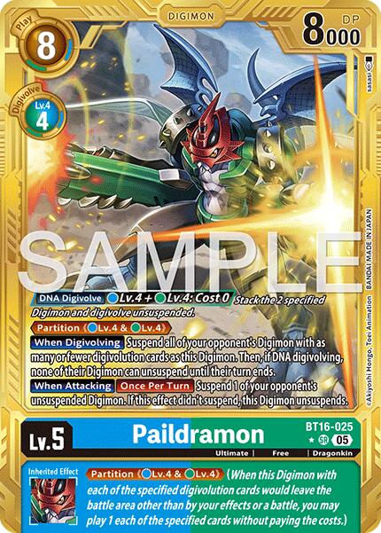 Paildramon [BT16-025] (Alternate Art) [Advanced Booster Digimon Generation] | Anubis Games and Hobby