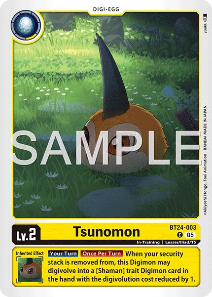 Tsunomon [BT24-003] [Time Stranger] | Anubis Games and Hobby
