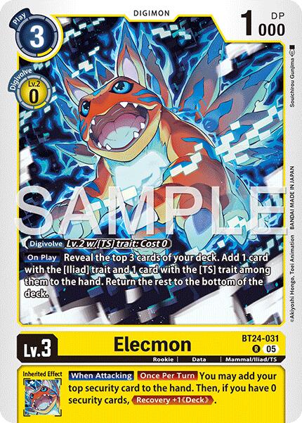 Elecmon [BT24-031] [Time Stranger] | Anubis Games and Hobby