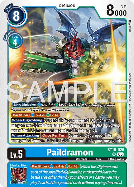 Paildramon [BT16-025] [Advanced Booster Digimon Generation] | Anubis Games and Hobby
