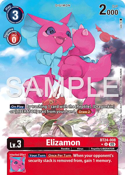 Elizamon [BT24-008] (Box Topper) [Time Stranger] | Anubis Games and Hobby