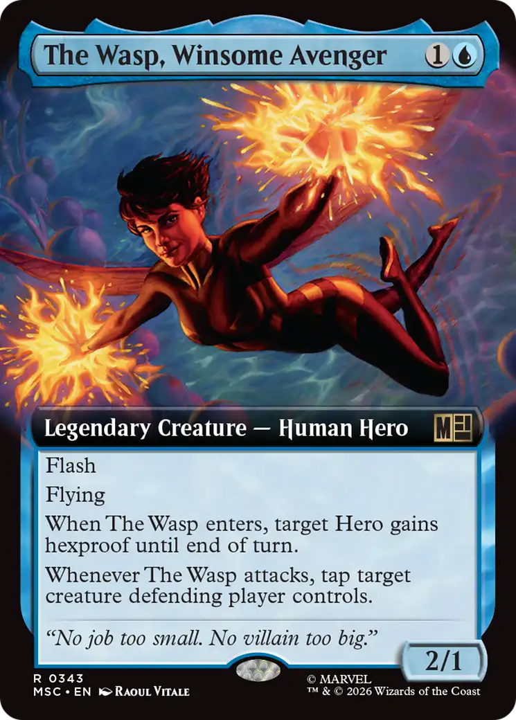 The Wasp, Winsome Avenger (Extended Art) [Marvel Super Heroes Commander] | Anubis Games and Hobby