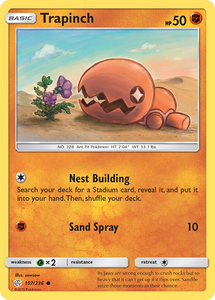 Trapinch (107/236) [Sun & Moon: Cosmic Eclipse] | Anubis Games and Hobby