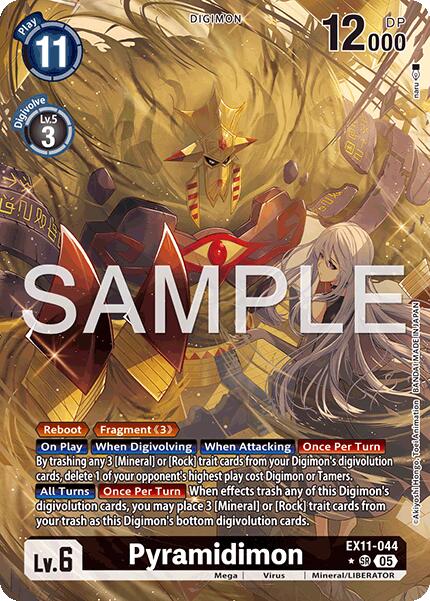 Pyramidimon [EX11-044] (Alternate Art) [Dawn of Liberator] | Anubis Games and Hobby