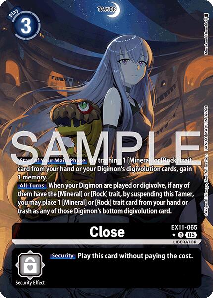 Close [EX11-065] (Alternate Art) [Dawn of Liberator] | Anubis Games and Hobby