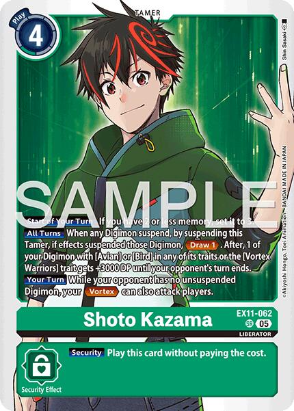 Shoto Kazama [EX11-062] [Dawn of Liberator] | Anubis Games and Hobby