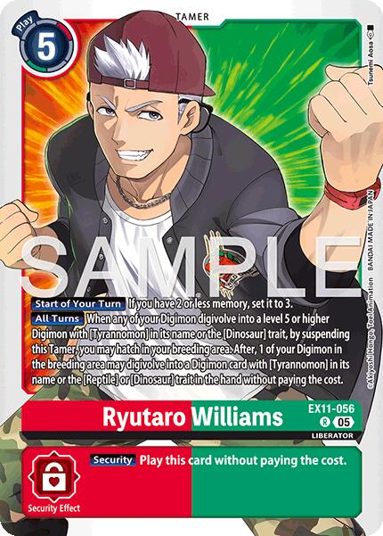 Ryutaro Williams [EX11-056] [Dawn of Liberator] | Anubis Games and Hobby