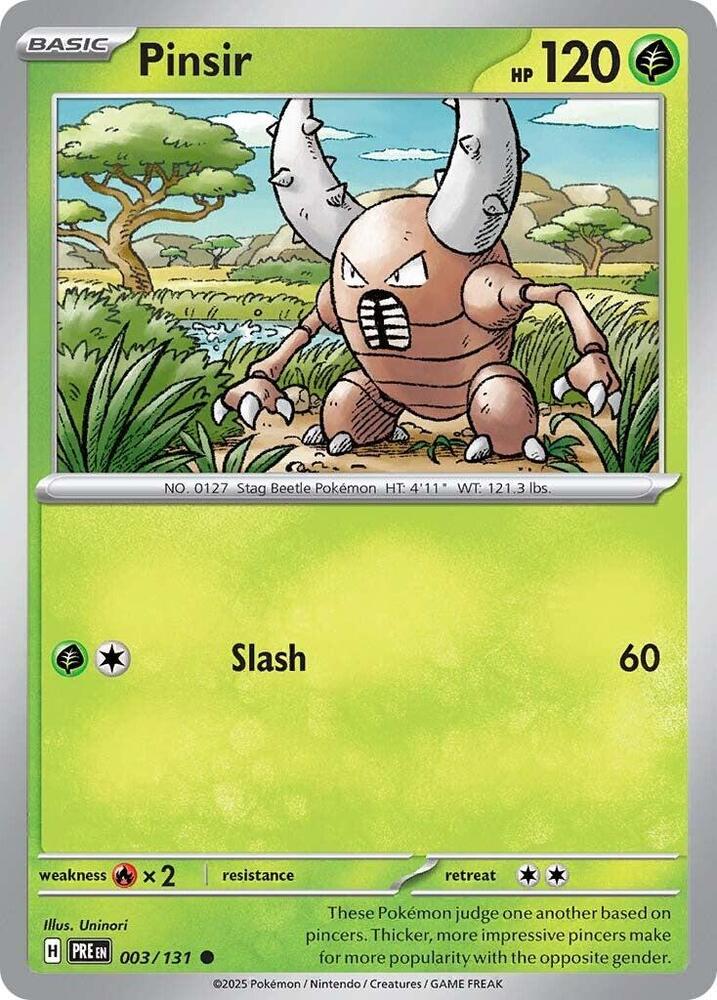 Pinsir (003/131) [Scarlet & Violet: Prismatic Evolutions] | Anubis Games and Hobby