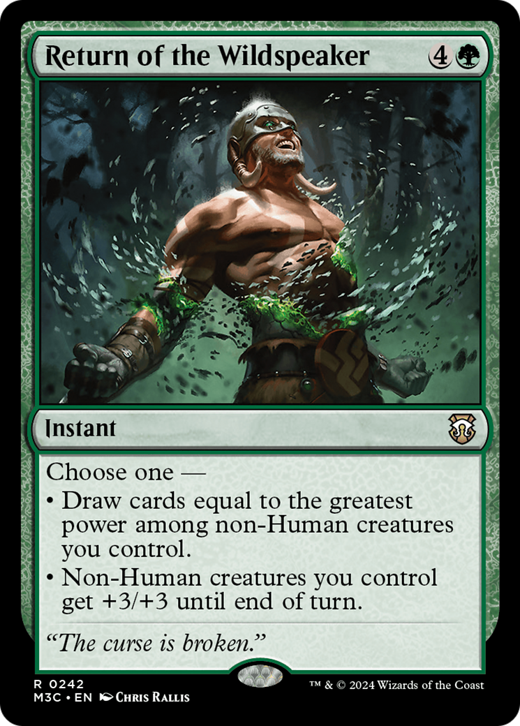 Return of the Wildspeaker (Ripple Foil) [Modern Horizons 3 Commander] | Anubis Games and Hobby