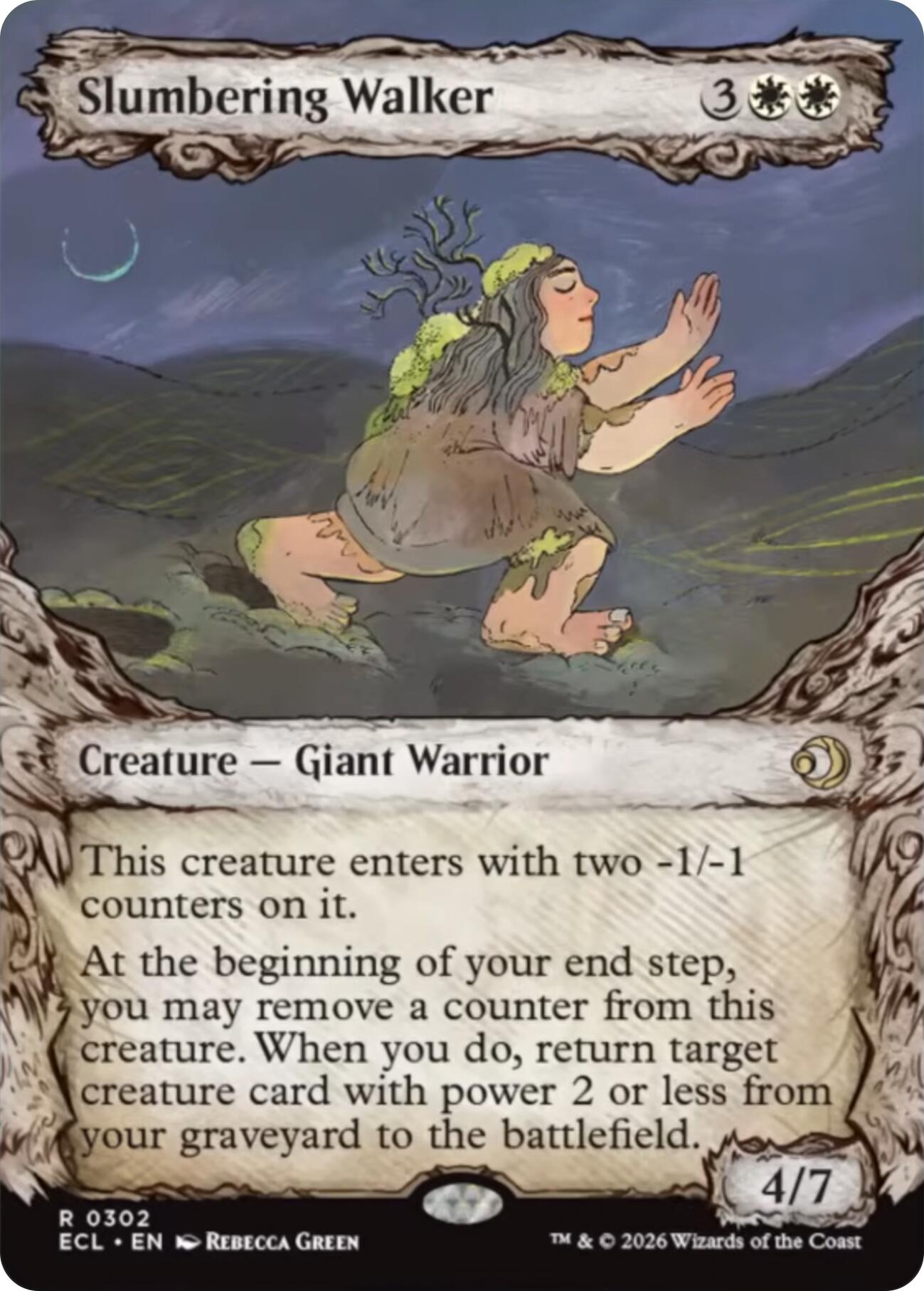 Slumbering Walker (Showcase) [Lorwyn Eclipsed] | Anubis Games and Hobby