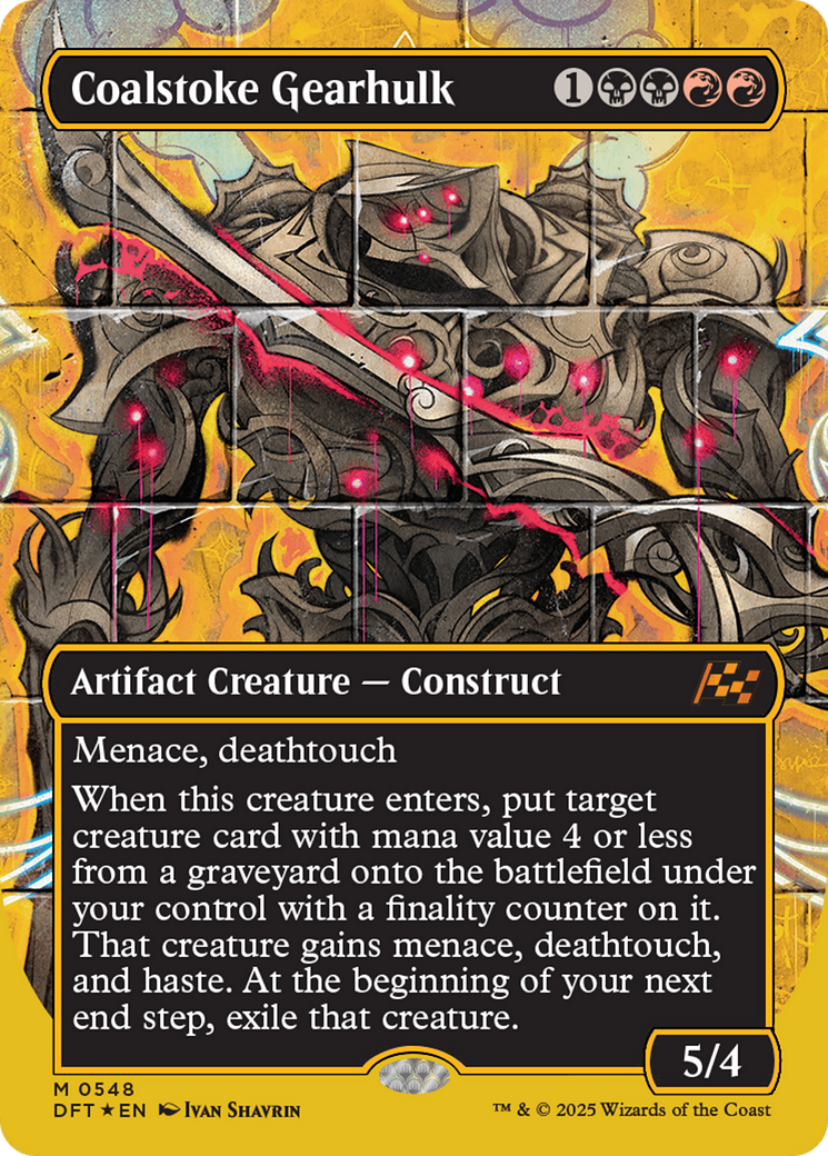 Coalstoke Gearhulk (Borderless) (First-Place Foil) [Aetherdrift] | Anubis Games and Hobby
