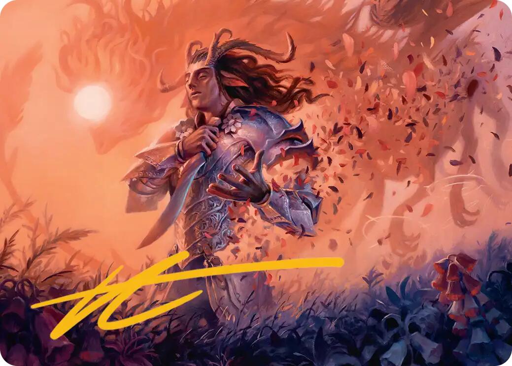 Rhys, the Evermore Art Card (Gold-Stamped Signature) [Lorwyn Eclipsed Art Series] | Anubis Games and Hobby