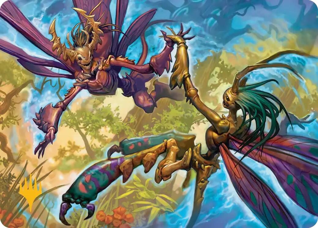 Illusion Spinners Art Card (Gold-Stamped Planeswalker Symbol) [Lorwyn Eclipsed Art Series] | Anubis Games and Hobby