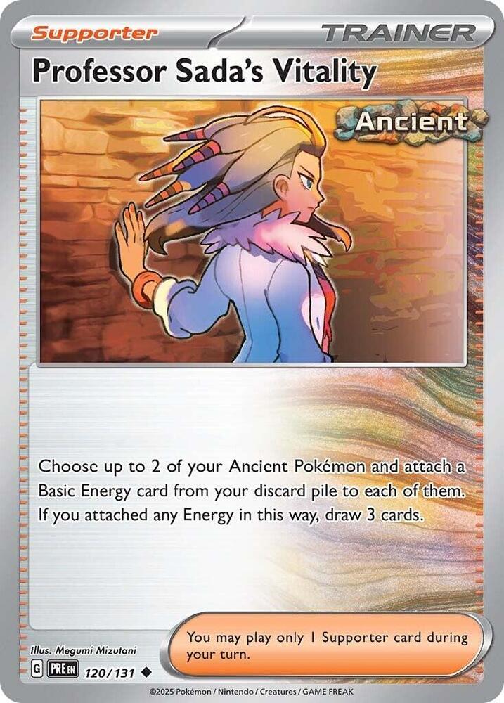 Professor Sada's Vitality (120/131) [Scarlet & Violet: Prismatic Evolutions] | Anubis Games and Hobby
