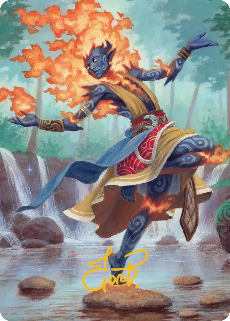 Ashling, Rekindled Art Card (16/54) (Gold-Stamped Signature) [Lorwyn Eclipsed Art Series] | Anubis Games and Hobby