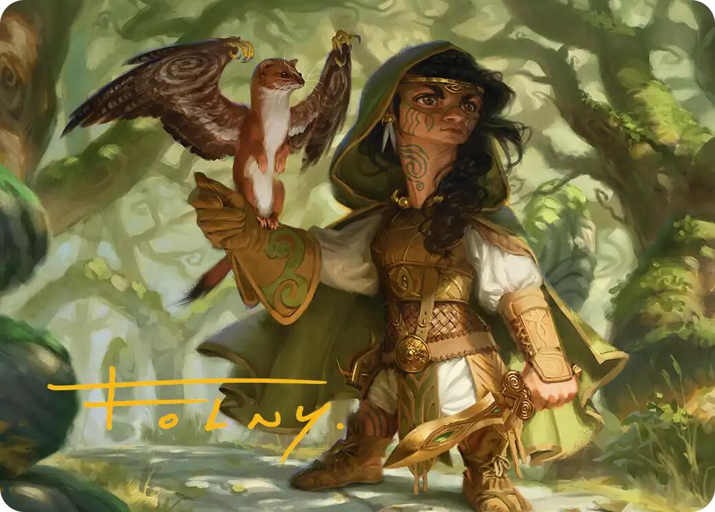 Crossroads Watcher Art Card (Gold-Stamped Signature) [Lorwyn Eclipsed Art Series] | Anubis Games and Hobby