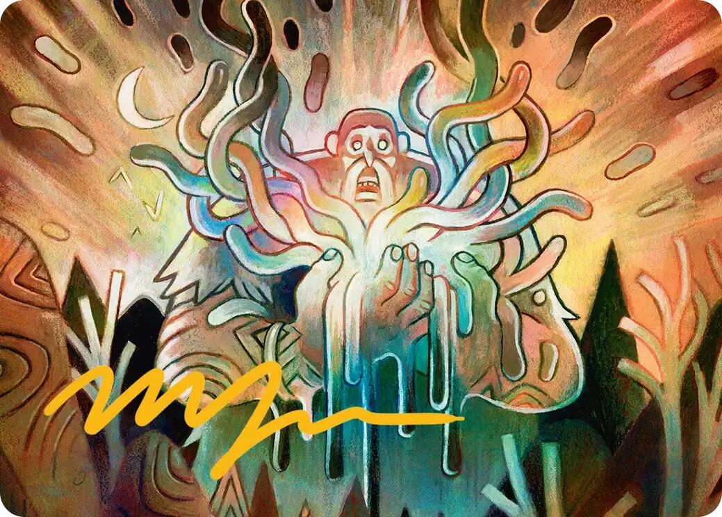 Aurora Awakener Art Card (40/54) (Gold-Stamped Signature) [Lorwyn Eclipsed Art Series] | Anubis Games and Hobby