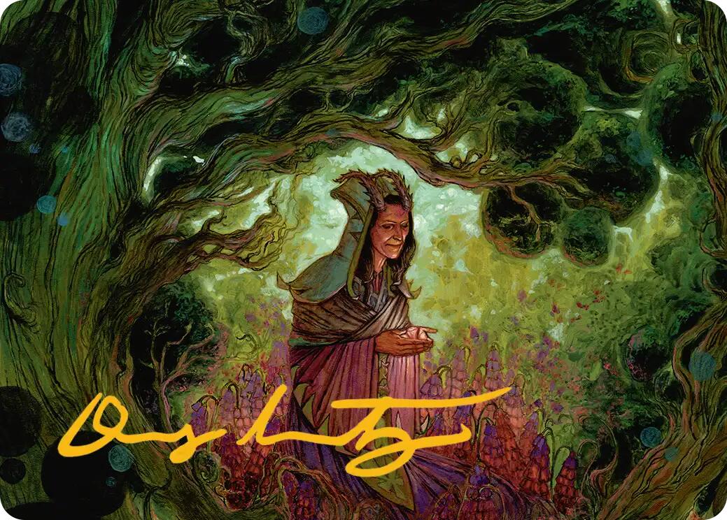 Bloom Tender Art Card (Gold-Stamped Signature) [Lorwyn Eclipsed Art Series] | Anubis Games and Hobby