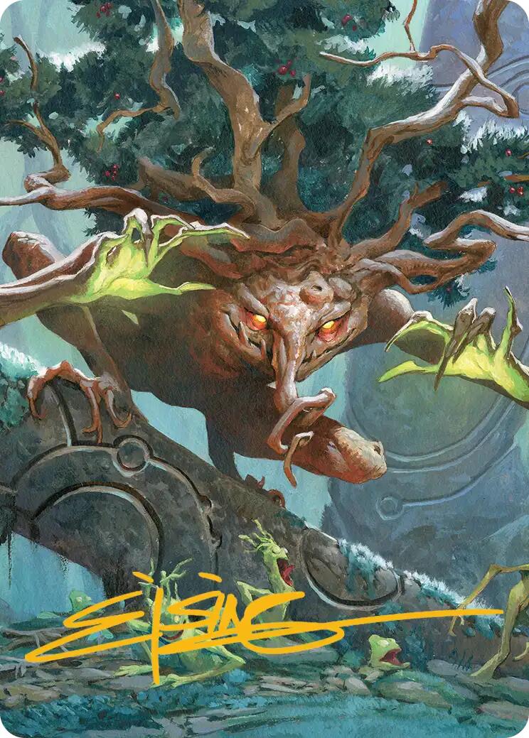 Ferrafor, Young Yew Art Card (Gold-Stamped Signature) [Lorwyn Eclipsed Art Series] | Anubis Games and Hobby