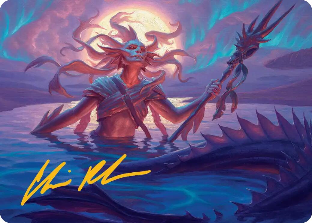 Eclipsed Merrow Art Card (Gold-Stamped Signature) [Lorwyn Eclipsed Art Series] | Anubis Games and Hobby