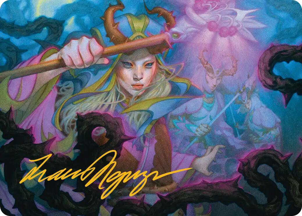Stoic Grove-Guide Art Card (Gold-Stamped Signature) [Lorwyn Eclipsed Art Series] | Anubis Games and Hobby