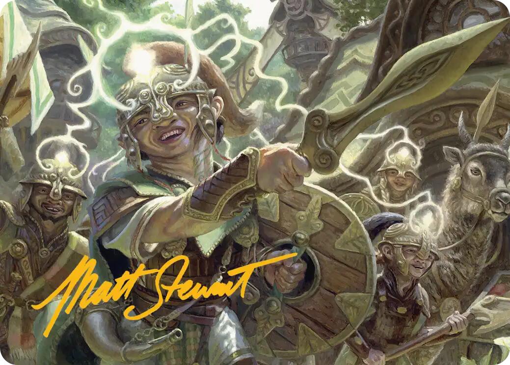 Thoughtweft Lieutenant Art Card (Gold-Stamped Signature) [Lorwyn Eclipsed Art Series] | Anubis Games and Hobby