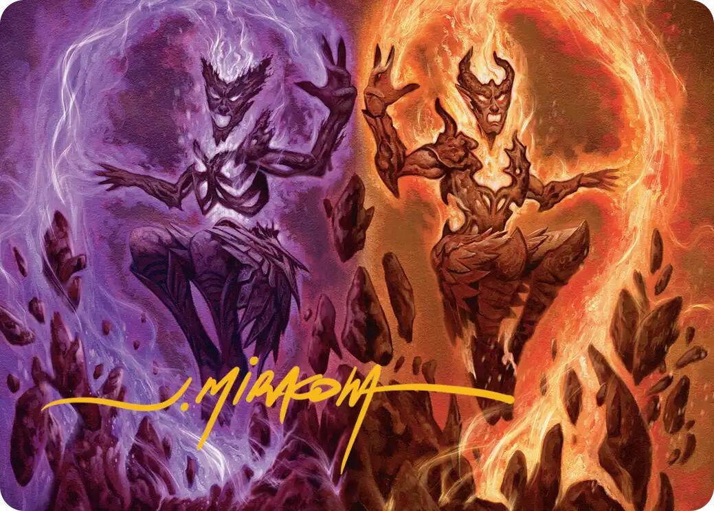 Fire Covenant Art Card (Gold-Stamped Signature) [Lorwyn Eclipsed Art Series] | Anubis Games and Hobby