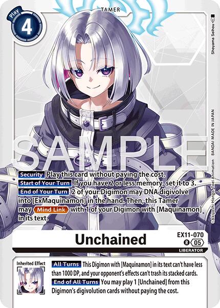 Unchained [EX11-070] [Dawn of Liberator] | Anubis Games and Hobby