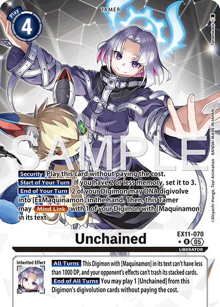 Unchained [EX11-070] (Alternate Art) [Dawn of Liberator] | Anubis Games and Hobby