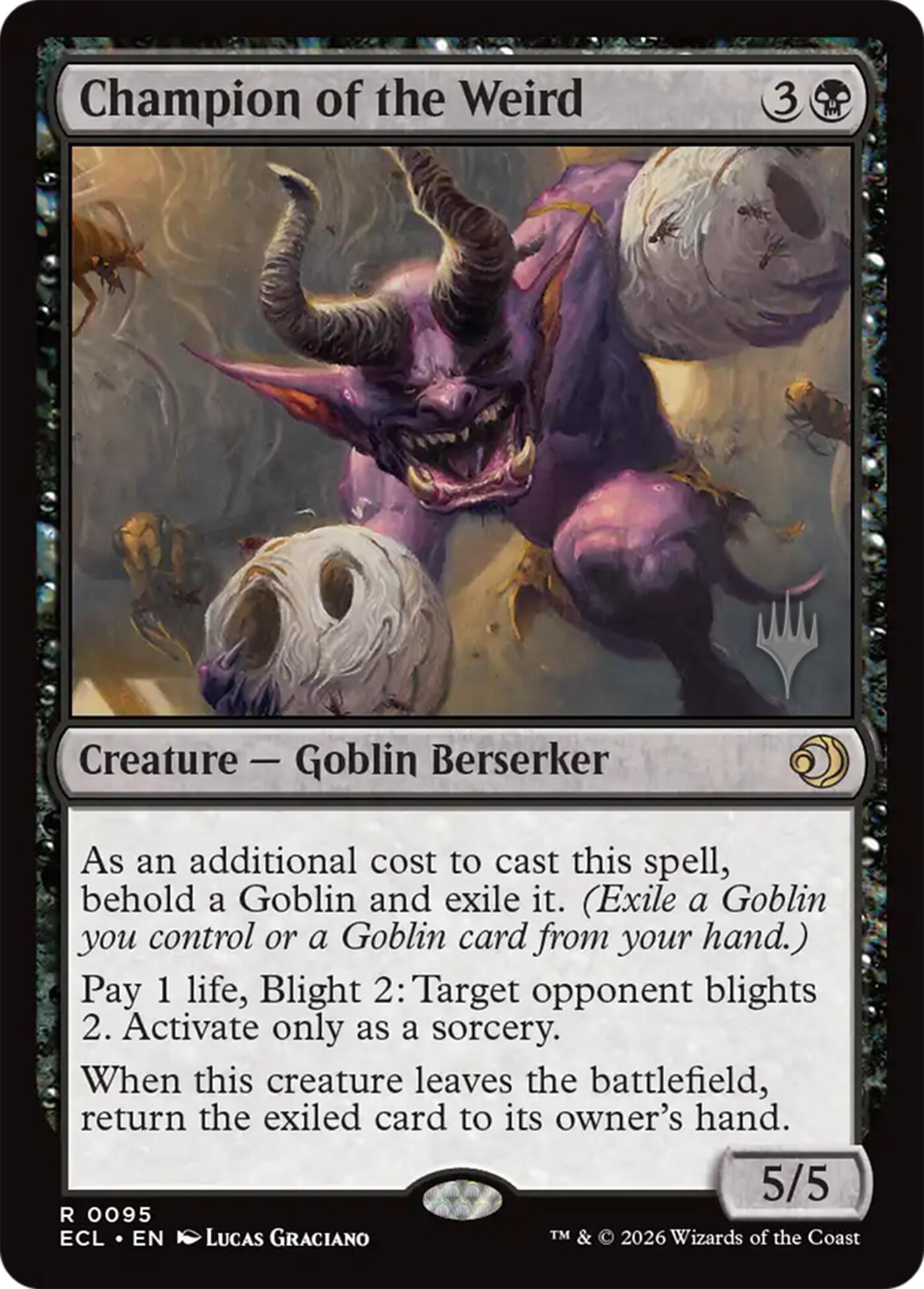 Champion of the Weird [Lorwyn Eclipsed Promos] | Anubis Games and Hobby