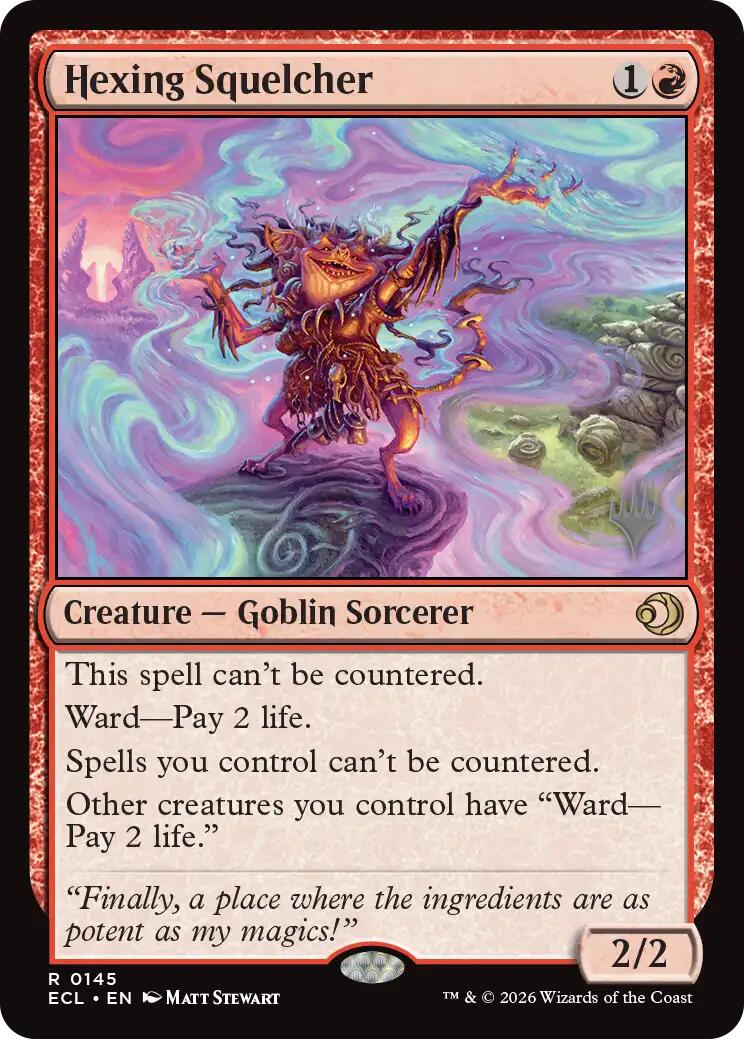 Hexing Squelcher [Lorwyn Eclipsed Promos] | Anubis Games and Hobby