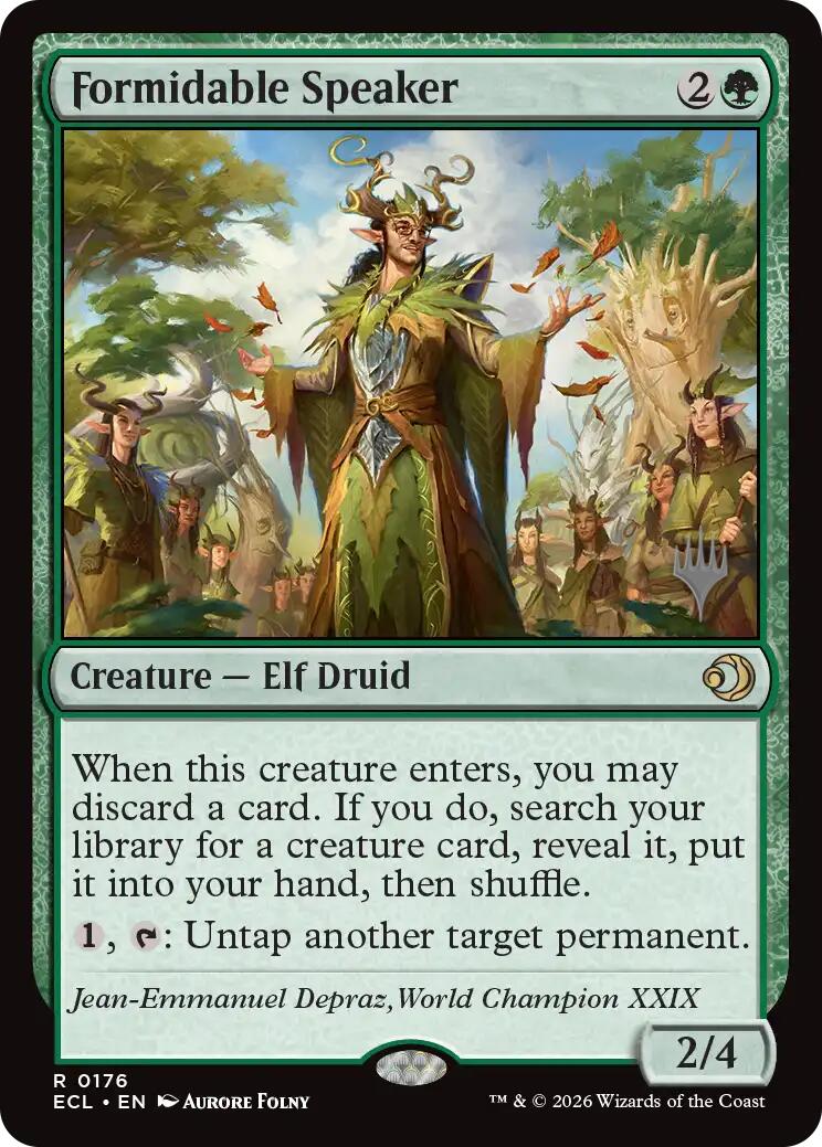Formidable Speaker [Lorwyn Eclipsed Promos] | Anubis Games and Hobby