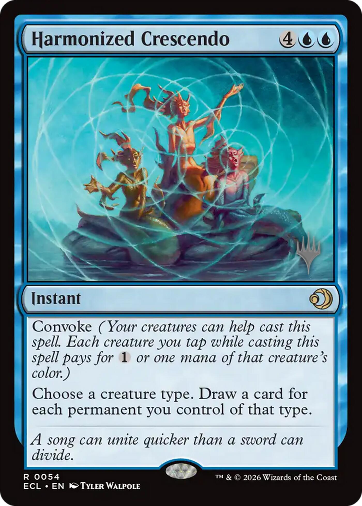 Harmonized Crescendo [Lorwyn Eclipsed Promos] | Anubis Games and Hobby
