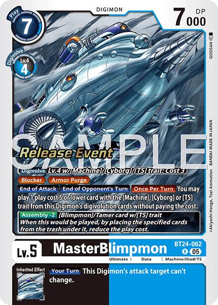 MasterBlimpmon [BT24-062] [Time Stranger Release Events Cards] | Anubis Games and Hobby