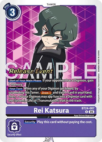 Rei Katsura [BT24-087] [Time Stranger Release Events Cards] | Anubis Games and Hobby