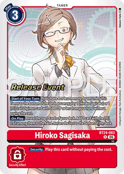 Hiroko Sagisaka [BT24-083] [Time Stranger Release Events Cards] | Anubis Games and Hobby
