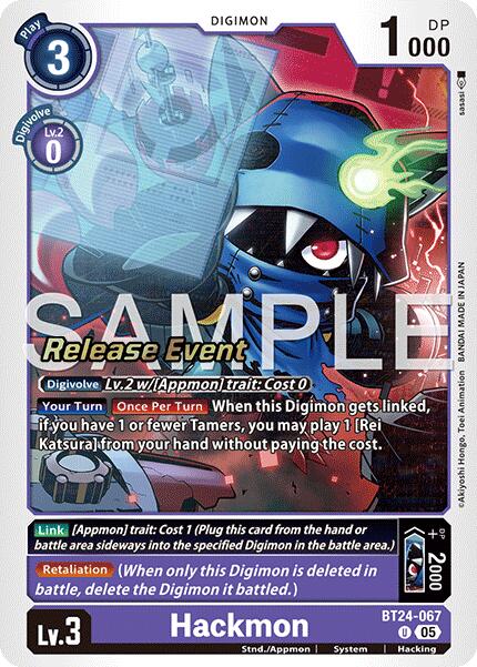 Hackmon [BT24-067] [Time Stranger Release Events Cards] | Anubis Games and Hobby