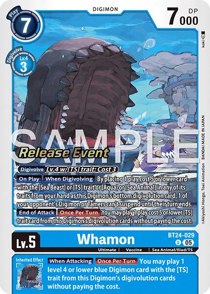 Whamon [BT24-029] [Time Stranger Release Events Cards] | Anubis Games and Hobby
