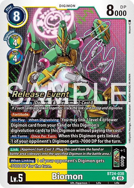 Biomon [BT24-038] [Time Stranger Release Events Cards] | Anubis Games and Hobby