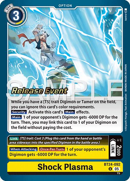 Shock Plasma [BT24-092] [Time Stranger Release Events Cards] | Anubis Games and Hobby