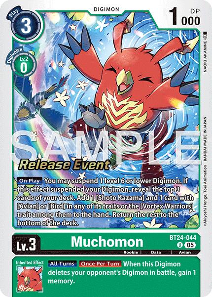 Muchomon [BT24-044] [Time Stranger Release Events Cards] | Anubis Games and Hobby