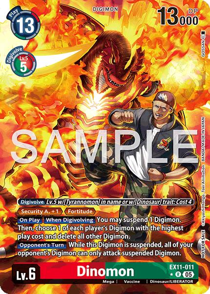 Dinomon [EX11-011] (Box Topper) [Dawn of Liberator] | Anubis Games and Hobby