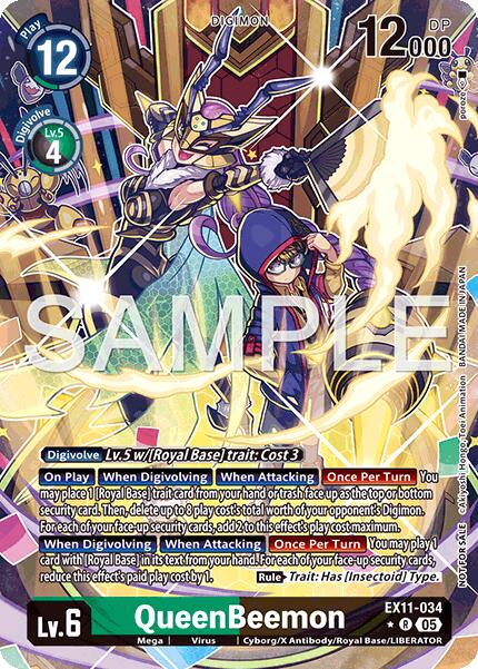 QueenBeemon [EX11-034] (Box Topper) [Dawn of Liberator] | Anubis Games and Hobby
